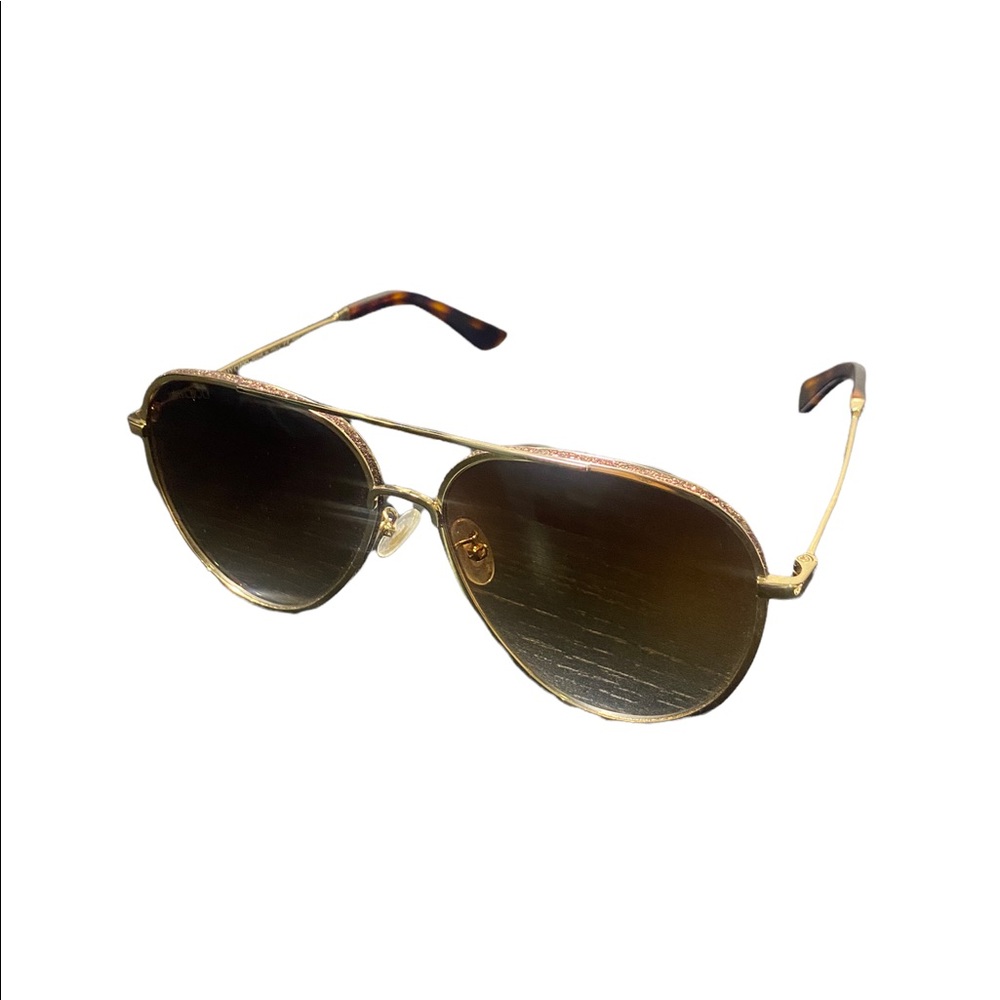 Gold Aviator Sunglasses